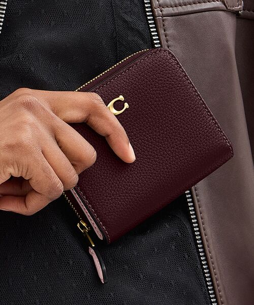 ニューヨーク ジップ カード ケース・ラブド レザー COACH