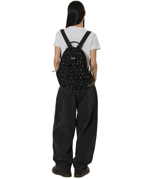 OY（オーワイ）の「『OY/オーワイ』4 STRING HEART DOT BACKPACK/ハートドット バックパック（バックパック/リュック・レディース・ブラック・FREE）」の5枚目の写真