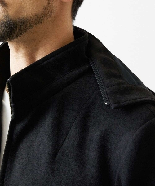 MICHEL KLEIN HOMME (ミッシェルクランオム)の「【セットアップ】スエード調パーカーブルゾン(ブルゾン・メンズ・ブラック/カーキ・MEDIUM/LARGE/X-LARGE)」の11枚目の写真