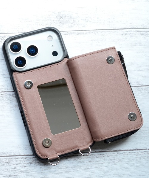 NANO universe（ナノユニバース）の「iPhone17 iPhone17Pro ナノユニバース コインケース付き背面（スマホケース/カバー・レディース・ブラウン/ブラック・iPhone 17 Pro/iPhone 17）」の14枚目の写真