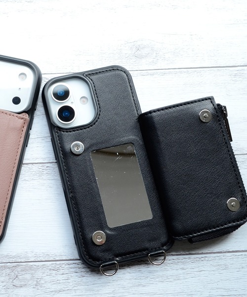 NANO universe（ナノユニバース）の「iPhone17 iPhone17Pro ナノユニバース コインケース付き背面（スマホケース/カバー・レディース・ブラウン/ブラック・iPhone 17 Pro/iPhone 17）」の15枚目の写真