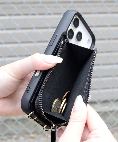 NANO universe（ナノユニバース）の「iPhone17 iPhone17Pro ナノユニバース コインケース付き背面（スマホケース/カバー・レディース・ブラウン/ブラック・iPhone 17 Pro/iPhone 17）」の11枚目の写真