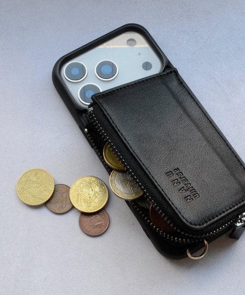 NANO universe（ナノユニバース）の「iPhone17 iPhone17Pro ナノユニバース コインケース付き背面（スマホケース/カバー・レディース・ブラウン/ブラック・iPhone 17 Pro/iPhone 17）」の10枚目の写真