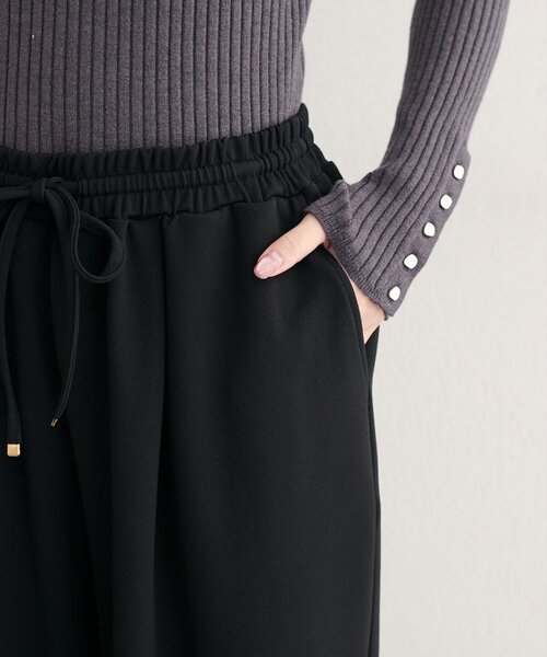 natural couture(ナチュラルクチュール)の「セルフカットストレッチイージーパンツ(その他パンツ・レディース・ブラック/ブラウン・MEDIUM/LARGE)」の17枚目の写真