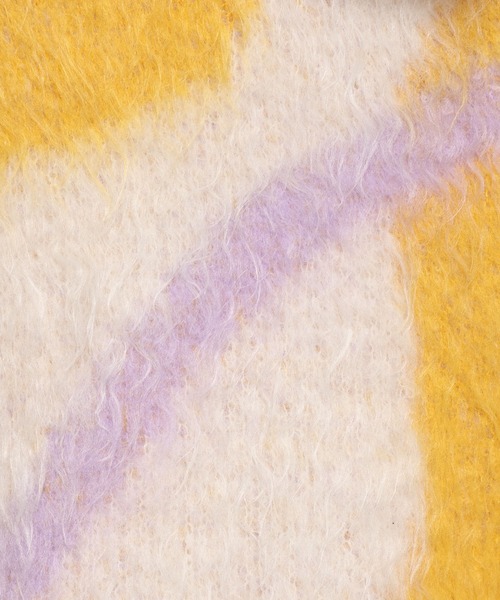 mysty woman(ミスティウーマン)の「【WEB限定】ニュアンスラインジャガードニットプルオーバー 494923(ニット/セーター・レディース・オフホワイト/ライトグレー/ライトブラウン・FREE)」の15枚目の写真