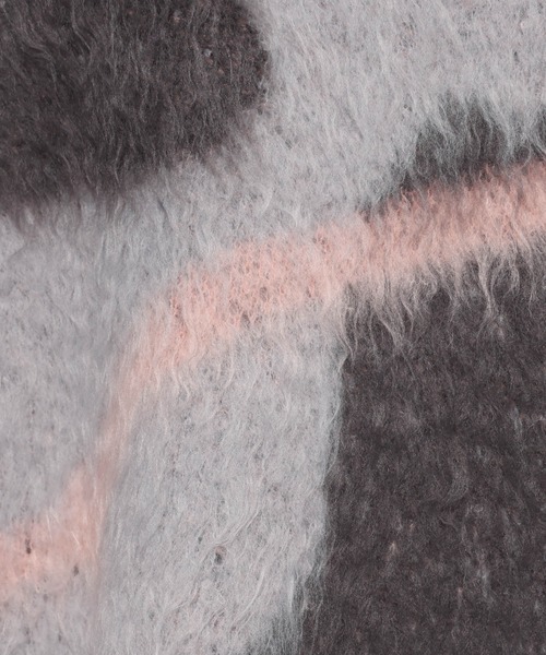 mysty woman(ミスティウーマン)の「【WEB限定】ニュアンスラインジャガードニットプルオーバー 494923(ニット/セーター・レディース・オフホワイト/ライトグレー/ライトブラウン・FREE)」の16枚目の写真