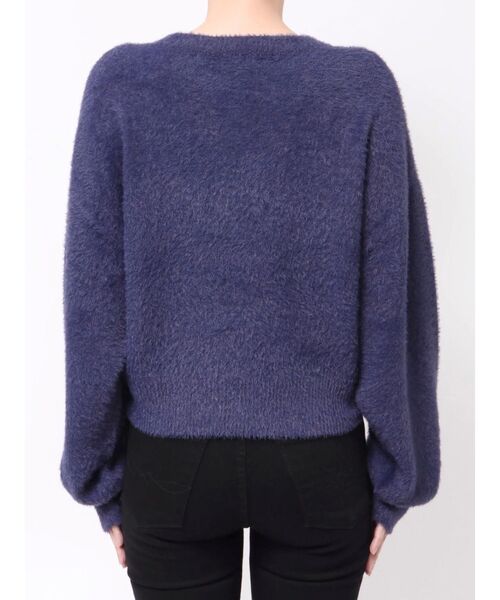 MURUA（ムルーア）の「【ZOZO限定】ラウンドロゴシャギーニット（ニット/セーター・レディース・ブラック/アイボリー/グレー/ピンク/ネイビー・FREE）」の10枚目の写真