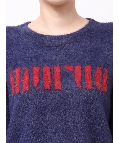 MURUA（ムルーア）の「【ZOZO限定】ラウンドロゴシャギーニット（ニット/セーター・レディース・ブラック/アイボリー/グレー/ピンク/ネイビー・FREE）」の11枚目の写真