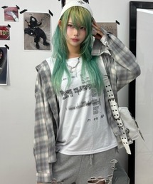Never mind the XU / Chikashitsu+ | 【nmtc+】sweat hooded check shirts / 【エヌエムティーシープラス】フード付き長袖チェックシャツ(シャツ/ブラウス)