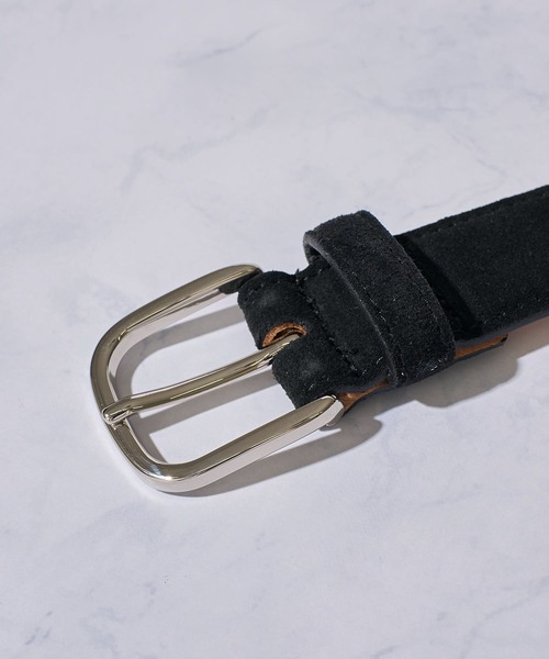 SADDLERS（サドラーズ）の「【Saddler's/サドラーズ】カーフスエードベルト（ベルト・メンズ・ブラック/モカ/ネイビー・SMALL/MEDIUM/LARGE/X-LARGE）」の4枚目の写真