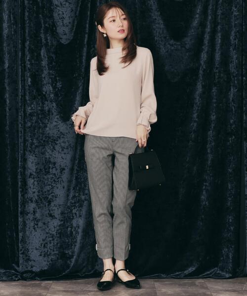 couture brooch(クチュールブローチ)の「【大人可愛い・通勤】ロールカラーバックリボンブラウス(シャツ/ブラウス・レディース・アイボリー/サンドベージュ/ブラック・40/38/42/36)」の21枚目の写真