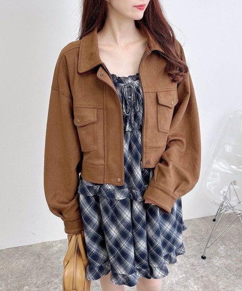 INGNI(イング)の「チェック柄ティアードキャミワンピース(ワンピース・レディース・ブラック系/ネイビー系2/ブラウン系その他2・M)」の16枚目の写真