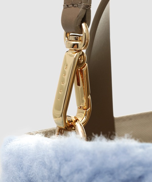 MARNI（マルニ）の「SHEARLING / ムゼオミニバッグ（ショルダーバッグ・レディース・ブルー系その他/ピンク系その他・ONE SIZE）」の5枚目の写真