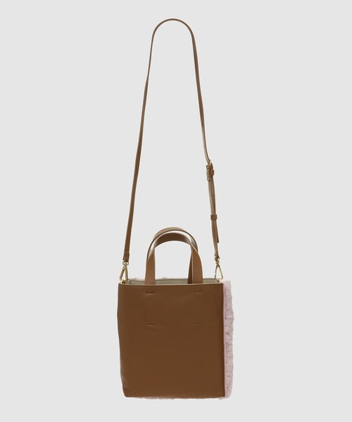 MARNI（マルニ）の「SHEARLING / ムゼオミニバッグ（ショルダーバッグ・レディース・ブルー系その他/ピンク系その他・ONE SIZE）」の8枚目の写真