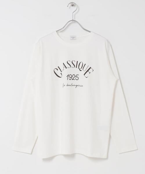 URBAN RESEARCH DOORS(アーバンリサーチドアーズ)の「ロゴプリント+刺しゅうロングTシャツ(Tシャツ/カットソー・レディース・ベージュ/オフホワイト/ホワイト系その他・MEDIUM)」の19枚目の写真