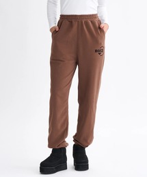 JIVY PANTS /ロキシーロゴワンポイントハイウエストウエストゴムスウェットパンツ