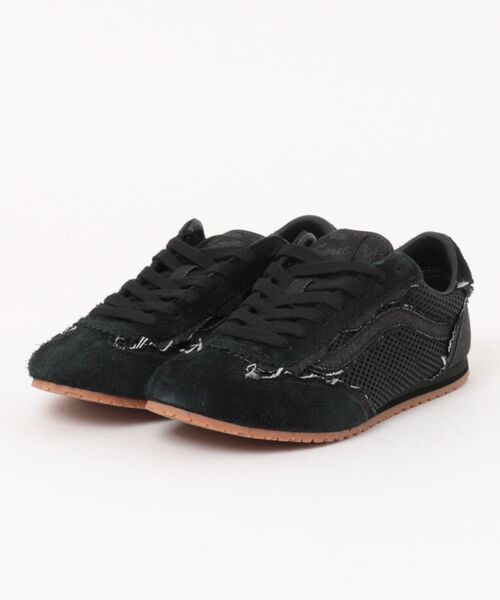 VANS（バンズ）の「SUPER LOWPRO FRAYED　VN000EFQCJK（スニーカー・メンズ・ブラック・5/5h/6/6h/7/7h/8/8h/9/9h/10/10h/11）」の2枚目の写真
