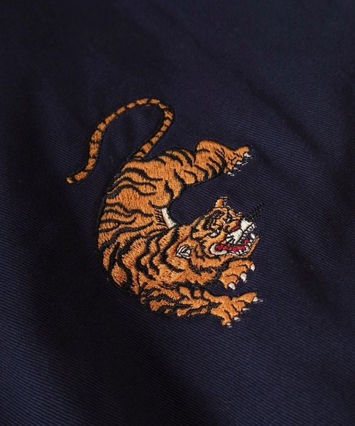 make a ray!（メイク ア レイ！）の「【82】ツイル スーベニア ジャケット／ベトジャン／アメカジ／古着風（ブルゾン・メンズ・ネイビー/ブラック/アイボリー・M/L/XL）」の5枚目の写真