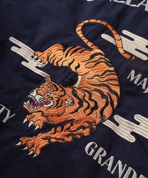 make a ray!（メイク ア レイ！）の「【82】ツイル スーベニア ジャケット／ベトジャン／アメカジ／古着風（ブルゾン・メンズ・ネイビー/ブラック/アイボリー・M/L/XL）」の11枚目の写真