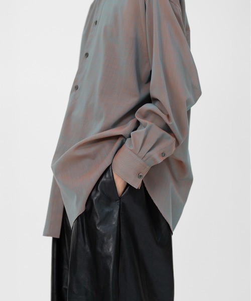 FINE WOOL CHAMBRAY SHIRT（シャツ/ブラウス）｜LAPIIS（ラピス）の