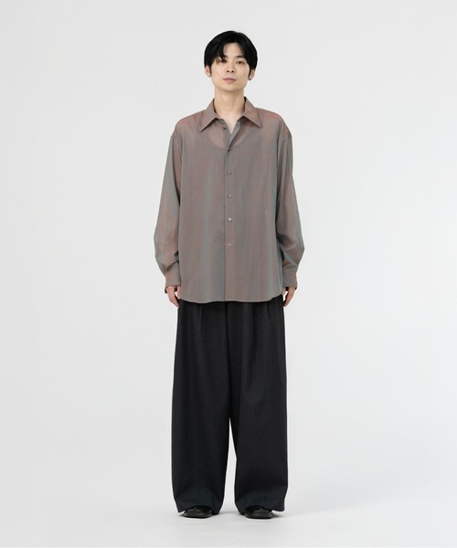 FINE WOOL CHAMBRAY SHIRT（シャツ/ブラウス）｜LAPIIS（ラピス）の