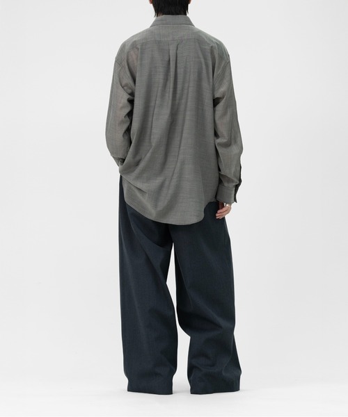 セール】FINE WOOL CHAMBRAY SHIRT（シャツ/ブラウス）｜LAPIIS