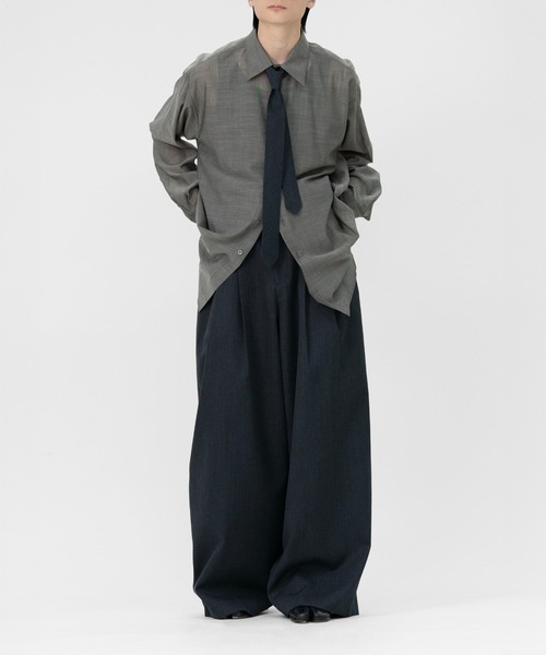 FINE WOOL CHAMBRAY SHIRT（シャツ/ブラウス）｜LAPIIS（ラピス）の