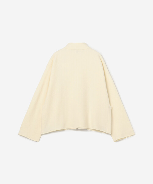 ORCIVAL（オーシバル）の「ORCIVAL | ウールジャージー スタンドジップカーディガン WOMEN（カーディガン/ボレロ・レディース・オフホワイト/ダークネイビー・1）」の12枚目の写真