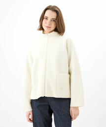 ORCIVAL | ウールジャージー スタンドジップカーディガン WOMEN