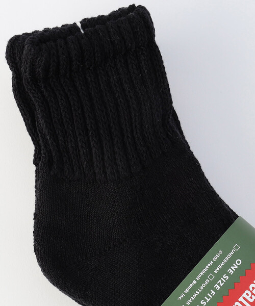 FREAK'S STORE（フリークスストア）の「ｼﾝｶｰBLACK無地ｸｳｫｰﾀｰ(25.0-27.0cm対応)（ソックス/靴下・メンズ・ブラック・ONE SIZE）」の2枚目の写真