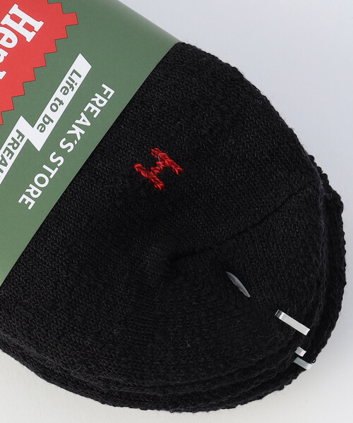 FREAK'S STORE（フリークスストア）の「ｼﾝｶｰBLACK無地ｸｳｫｰﾀｰ(25.0-27.0cm対応)（ソックス/靴下・メンズ・ブラック・ONE SIZE）」の3枚目の写真