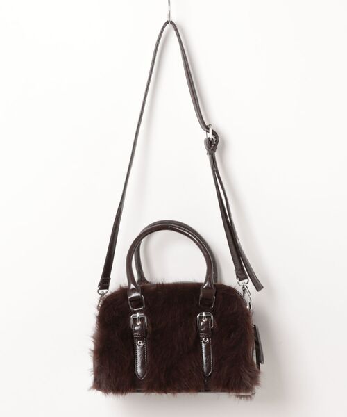 PAGEBOY(ページボーイ)の「フェイクファーボストンBAG【ハンド&ショルダー仕様】(ボストンバッグ・レディース・ブラック/ブラウン・FREE)」の13枚目の写真
