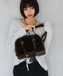 PAGEBOY | フェイクファーボストンBAG(ボストンバッグ)