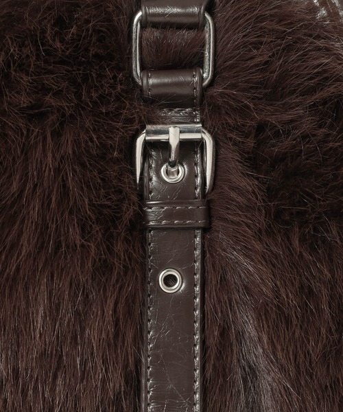 PAGEBOY(ページボーイ)の「フェイクファーボストンBAG【ハンド&ショルダー仕様】(ボストンバッグ・レディース・ブラック/ブラウン・FREE)」の12枚目の写真