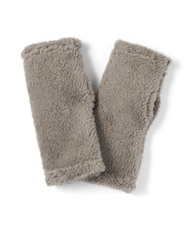 無印良品(ムジルシリョウヒン)の再生ポリエステル あったかボア ハンドウォーマー(手袋)