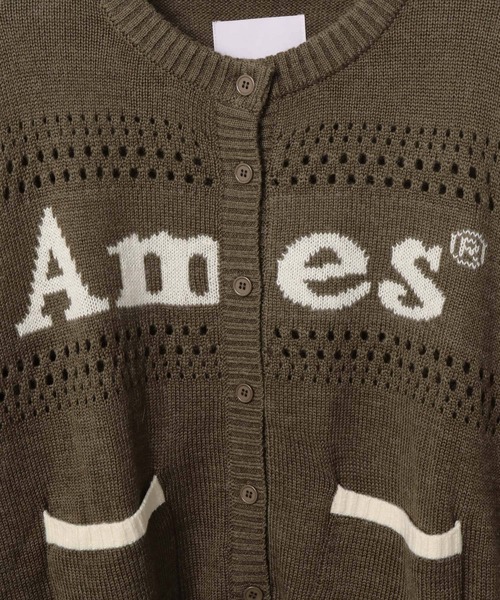 AMESWORLDWIDE（アメスワールドワイド）の「AMES WORLDWIDE／PUNCHED カーディガン（カーディガン/ボレロ・レディース・ブラウン/アイボリー/ブラック・FREE）」の11枚目の写真