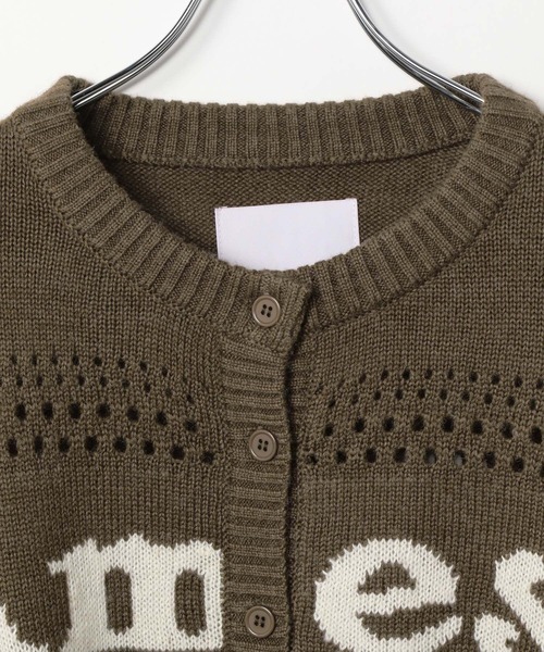 AMESWORLDWIDE（アメスワールドワイド）の「AMES WORLDWIDE／PUNCHED カーディガン（カーディガン/ボレロ・レディース・ブラウン/アイボリー/ブラック・FREE）」の5枚目の写真