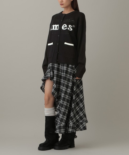 AMESWORLDWIDE（アメスワールドワイド）の「AMES WORLDWIDE／PUNCHED カーディガン（カーディガン/ボレロ・レディース・ブラウン/アイボリー/ブラック・FREE）」の15枚目の写真