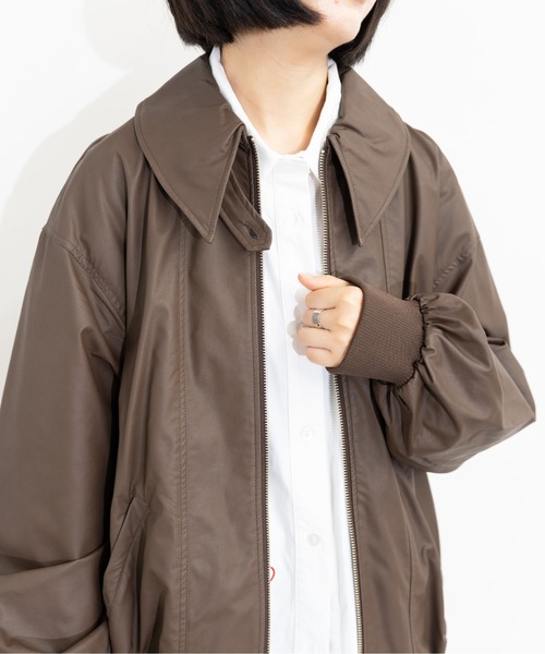MIDVEIN(ミッドヴェイン)の「leather blouson(ブルゾン・レディース・ブラック/ブラウン・FREE)」の6枚目の写真