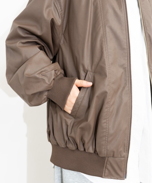 MIDVEIN(ミッドヴェイン)の「leather blouson(ブルゾン・レディース・ブラック/ブラウン・FREE)」の7枚目の写真