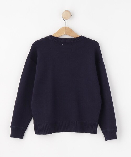 SHOO・LA・RUE（シューラルー）の「【100-150cm/リンク可】シンプルだから使いやすい カラーニット（ニット/セーター・キッズ・ネイビー/グリーン/ピンク系/パープル系4・10/11/12/13/14/15 ）」の6枚目の写真