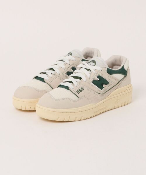 NEW BALANCE ニューバランス BB550LGR(D) BB550 BB550LGR OFFWHT/GRN