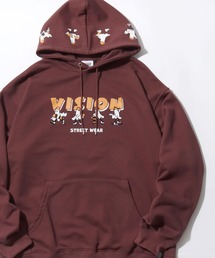 VISION STREET WEAR | 2025AW VISION STREET WEAR/ヴィジョンストリートウエア オーバーサイズ 裏毛 オバケ/ ゴーストプリント スウェットプルオーバーパーカー レディース メンズ  トレーナー(パーカー)