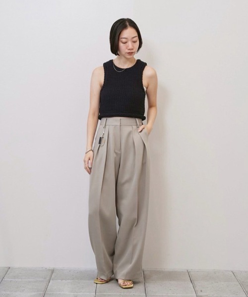 Tuck Wide Trousers（その他パンツ）｜TODAYFUL（トゥデイフル）の