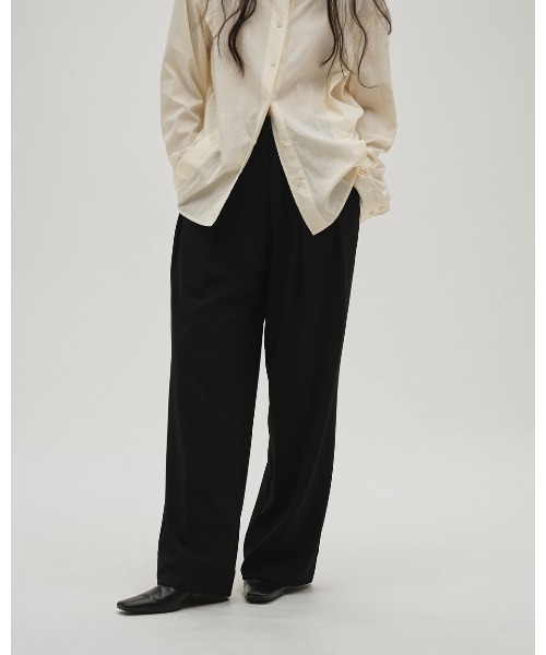 TODAYFUL（トゥデイフル）の「Tuck Wide Trousers（その他パンツ・レディース・チョコ/セージグリーン/ブラック・36inch/38inch）」の18枚目の写真