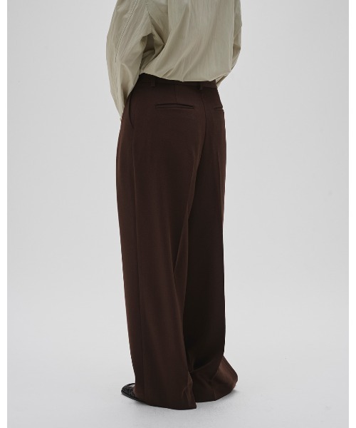 TODAYFUL（トゥデイフル）の「Tuck Wide Trousers（その他パンツ・レディース・チョコ/セージグリーン/ブラック・36inch/38inch）」の9枚目の写真