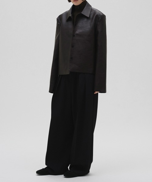 TODAYFUL（トゥデイフル）の「Tuck Wide Trousers（その他パンツ・レディース・チョコ/セージグリーン/ブラック・36inch/38inch）」の11枚目の写真