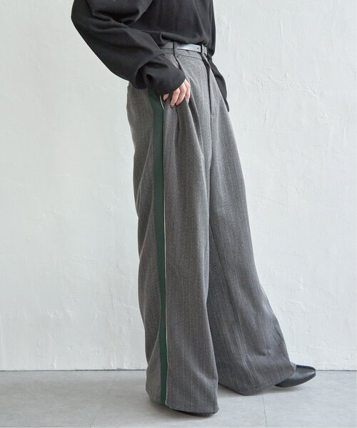 notch.(ノッチ)の「ライン入りパンツ(スラックス・レディース・ブラウン/グレー/チャコール・M)」の3枚目の写真