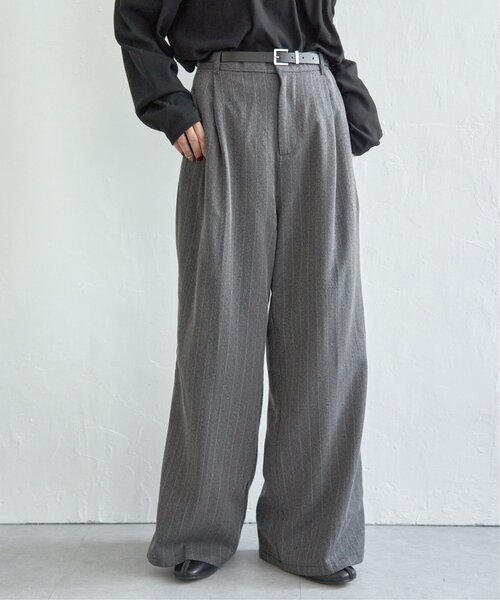 notch.(ノッチ)の「ライン入りパンツ(スラックス・レディース・ブラウン/グレー/チャコール・M)」の20枚目の写真