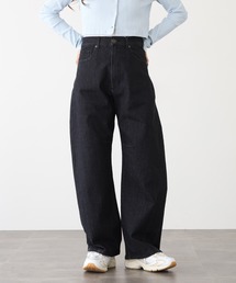 APAROSA ストレッチデニムバレルレッグパンツ